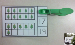 Christmas Tree Ten Frames Clip Cards FREEBIE 16 watermarked copy